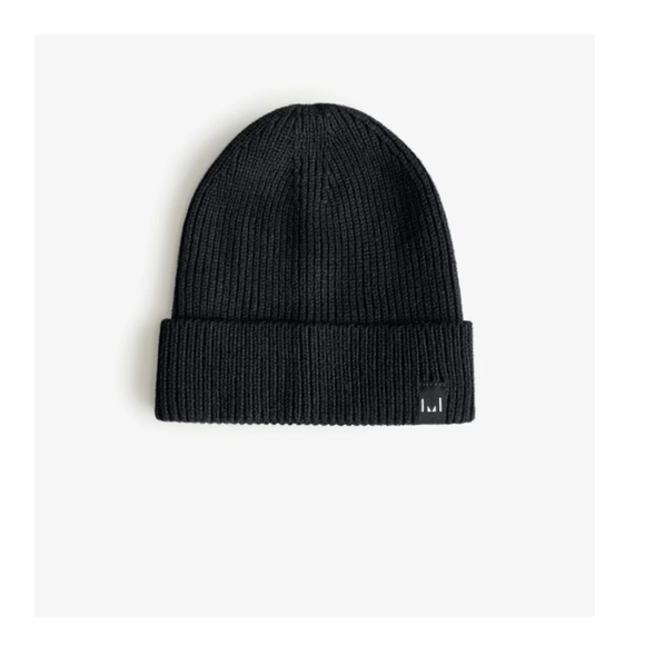 Black Knit Beanie - Picture 2 of 3